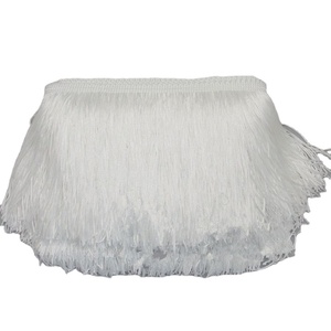 15 cm doble línea <span class=keywords><strong>de</strong></span> poliéster encriptado bigote borla encaje accesorios Chainette Trim adornos flecos - Product Image 1