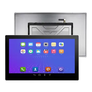 15.6 Inch Fhd Flat Android Linux Ubuntu Ip66 Voorste Linux Muurbevestiging Alles In Één Industriële Capacitieve Touchpanel Scherm Pc