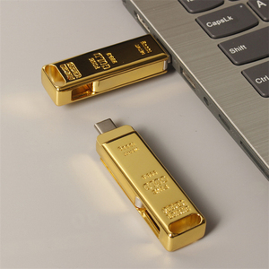 Barre d'or haut de gamme OTG clé USB Logo personnalisable clé USB 2-en-1 type-c pour les cadeaux promotionnels d'affaires clé USB - Product Image 6