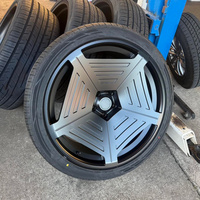 RCSR Nouvelles jantes forgées en alliage d'aluminium d'origine 24 et 26 pouces polies à rayons multiples pour voitures particulières Golf Magotan Passat