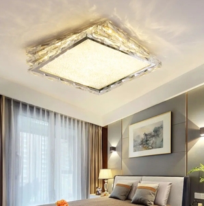 OEM nueva llegada lámpara de techo oro moderno 120 cm ovalado moderno cromo pasillo 2 lámparas de techo de cristal para sala de estar - Product Image 2