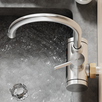 Nouveau design de chauffe-eau électrique instantané, robinet à chauffage rapide, acier inoxydable 304, robinet électrique instantané mural