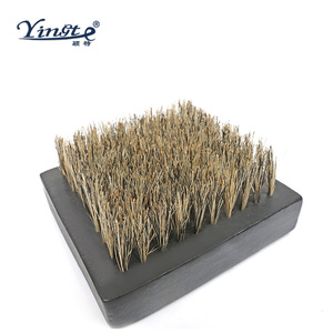 Brosse à chaussures carrée Yinste en bois massif avec poils de porc pour le nettoyage et l'entretien - Product Image 2