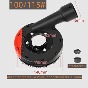 Güç aracı şartları 100/125 açı öğütücü aksesuar kiti plastik tozluk elmas taşlama tekerleği taş beton tozluk - Product Image 2