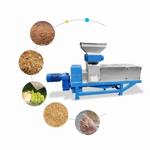 CE Approved vegetable fruit waste dewatering machine screw press/leaves and stem dehydrator with shredder/food waste separator