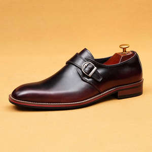 Chaussures en cuir véritable pour hommes, style rétro décontracté, en cuir de vachette sculpté, produits officiels en gros - Product Image 6