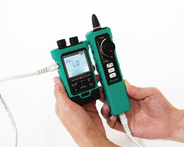Pro'sKit MT-7625 All-in-1 Optical Power Meter & Tone Probe Kit 10 Wavelengths VFL for Fiber Optic Visual Fault Locator Testing