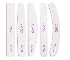 Limas de <span class=keywords><strong>uñas</strong></span> profesionales, limas gruesas de papel de <span class=keywords><strong>lija</strong></span> grises <span class=keywords><strong>para</strong></span> salón de belleza, herramientas de arte - Product Image 1