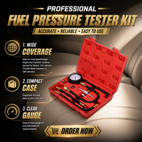 Pompe d'injection de carburant Injecteur Testeur Gaz Essence Essence Huile Combustion Pulvérisation Pression Test Indicateur Outils Compteur Jauge Kit