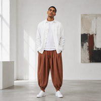 Pantalon de sport ample pour homme, idéal pour la course et l'entraînement, séchage rapide, en Spandex/Nylon, taille élastique, haute qualité