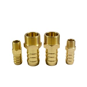Conector de latón de alto flujo con boquilla recta para manguera, adaptador de tubería de agua de refrigeración - Product Image 1