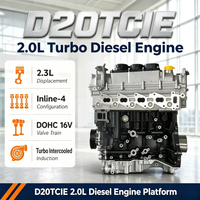 Moteur diesel nu Yunnei D20TCIE 2.0L Turbo Intercooler DOHC 16V neuf pour pick-up et camionnette légère