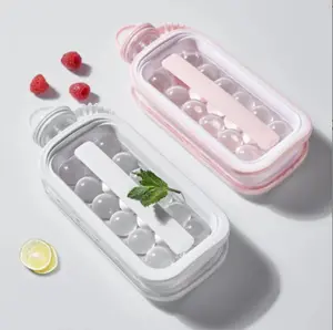 Portable New Fashion 2 In 1 Kitchen Pop Ice Ball Maker Easy-Scoop Ice Cream Tool for Home or Professional Use