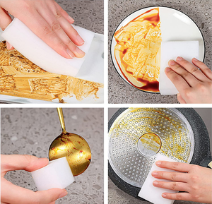 Esponja de Melamina PU para Cocina, de Alta Densidad, Ecológica, Nano, para Lavar Platos, Blanca, de Gran Potencia de Fregado - Product Image 2