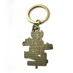 Llavero Personalizable con Mapa <span class=keywords><strong>de</strong></span> Toledo, <span class=keywords><strong>España</strong></span>, <span class=keywords><strong>de</strong></span> Aleación <span class=keywords><strong>de</strong></span> Zinc, Estilo Vintage, Regalo Promocional, Recuerdo Turístico - Product Image 5
