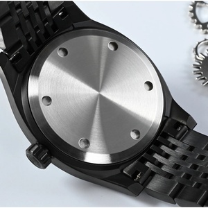 Reloj Mecánico para Hombre San Martin SN0026-G-AH, Diseño Original, Chapado en Negro, Estilo Deportivo Vintage, Simple, Clásico y de Lujo - Product Image 5