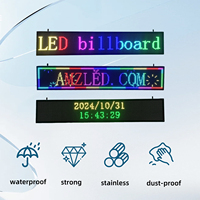 Letrero LED Programable de Mensajes de 2.5MM para Interiores, 4K HDR10 DCI-P3, 95% Resistente al Agua, Legible Bajo la Luz Solar, Pantalla Adaptable
