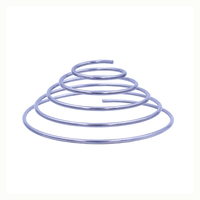 Ressorts de compression de bobine de Pered de robinet micro de l'acier inoxydable 304 avec la terre et l'appartement d'extrémité