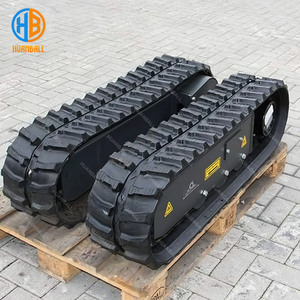 Mini voie en caoutchouc d'excavatrice 150*60*37 pour des machines de construction de chenille - Product Image 1