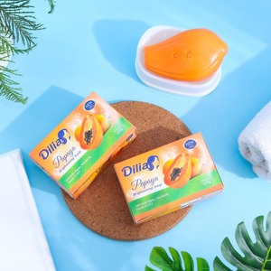 Savon à la papaye DiLia 125gr éclaircit et blanchit naturellement votre peau, nettoie en profondeur tout en révélant une peau éclatante. - Product Image 3