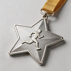 Medalla Deportiva Personalizada de Aleación de <span class=keywords><strong>Zinc</strong></span>, Medalla de Premio con Logotipo Personalizado al por Mayor, Medallas de Logro Metálicas de Alta Calidad para Eventos de Carrera - Product Image 4