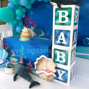 Fournitures pour fête de révélation de sexe, lettres lumineuses LED <span class=keywords><strong>OH</strong></span> BABY de 3 pieds et 4 pieds, décoration de fête prénatale pour la décoration de fête de bébé - Product Image 5