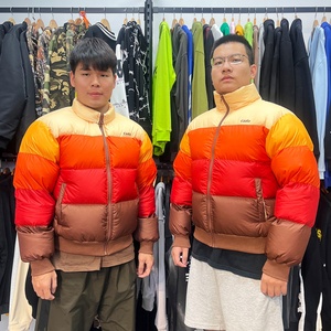 Puffer Jacket Custom Design Best Quality <b>Winter</b> Warm Zip up Padded Coats Cropped Thick Bomber Down Jackets for Men Manufacturer - Product Image 1