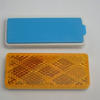 Réflecteurs LED en plastique pour camion/remorque (KC220) - Certifié ECE Blanc Rouge Jaune 70x30mm Montage adhésif