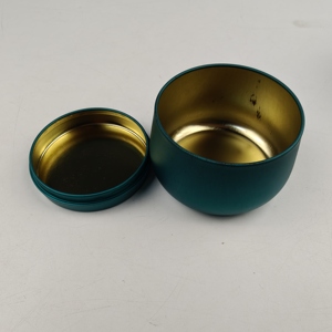 Bán buôn nhỏ trang trí kim loại tin Candle <span class=keywords><strong>container</strong></span> rỗng màu in ấn xi lanh kim loại lon cho nến bao bì - Product Image 3