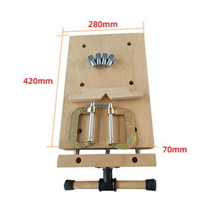 Portable <b>Mini</b> Woodworking Workbench Beech Wood Desktop <b>Clamping</b> Workbench for Carpentry Workshop Furniture Making and Home Use - Product Image 3