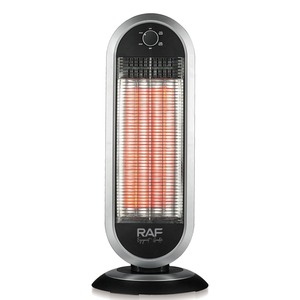 Stufa Elettrica Radiante RAF R.1610 900W, Corpo Nero e Argento con Protezione Multipla, Spina VDE e Cavo da 1,6M per Riscaldamento Domestico - Product Image 1