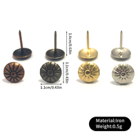Accessoires de mobilier de luxe modernes : Clous de rembourrage en fer pour canapé, Décoration intérieure, Clous à tête large Chrysanthème XIAOFEI