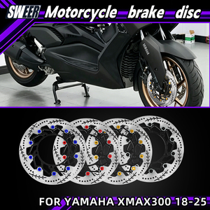 Nouveau disque de frein avant modifié pour <span class=keywords><strong>Yamaha</strong></span> Xmax300, adaptateur d'étrier radial, code 4,5 mm d'épaisseur, disque flottant - Product Image 2