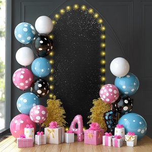 C252 copertura <span class=keywords><strong>arco</strong></span> LED luce stringa <span class=keywords><strong>foto</strong></span> fondale con paillettes semicircolare sfondo festa compleanno <span class=keywords><strong>arco</strong></span> abito in tessuto - Product Image 3