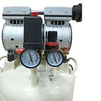 Compresor de aire de construcción duradera, motor de cobre de 550W, máquina compresora de aire de CA silenciosa de pie para Dental
