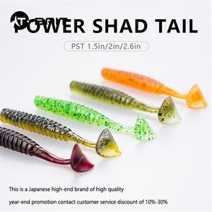 12 pièces/sac pagaie T queue plastiques souples leurres Type de poisson naufrage appâts de pêche ver artificiel - Product Image 5