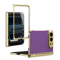 Nouvelle coque de téléphone en PC plaqué pour iPhone Duo, coque de protection avec verre frontal pliable pour Samsung Z Fold 8 Ultra