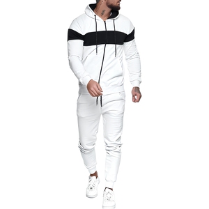 Survêtement de sport pour homme, personnalisé, 100% coton respirant, anti-UV, à capuche, pour l'automne/hiver, pour adultes, jogging, gym - Product Image 1
