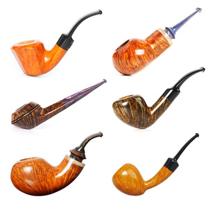 Briarwood Tobacco Pipe Bent Type Handmade Smoking Pipe For Personal Gift 100 Pcs Carton - Product Image 1