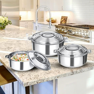 Ensemble de casseroles en acier inoxydable avec couvercles en verre intégrés, ustensiles de cuisine ronds et durables pour tous les types de cuisinières - Product Image 6