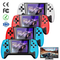 Console de jeu portable Q21 avec plus de 500 jeux, double manette, prise en charge de la connexion à l'écran de télévision, lecteur de jeux de poche, cadeau pour PSP Switch PS1 NES