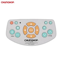 Télécommande en plastique ABS à 15 boutons personnalisables pour A300, code d'apprentissage IR, portée supérieure à 8 m