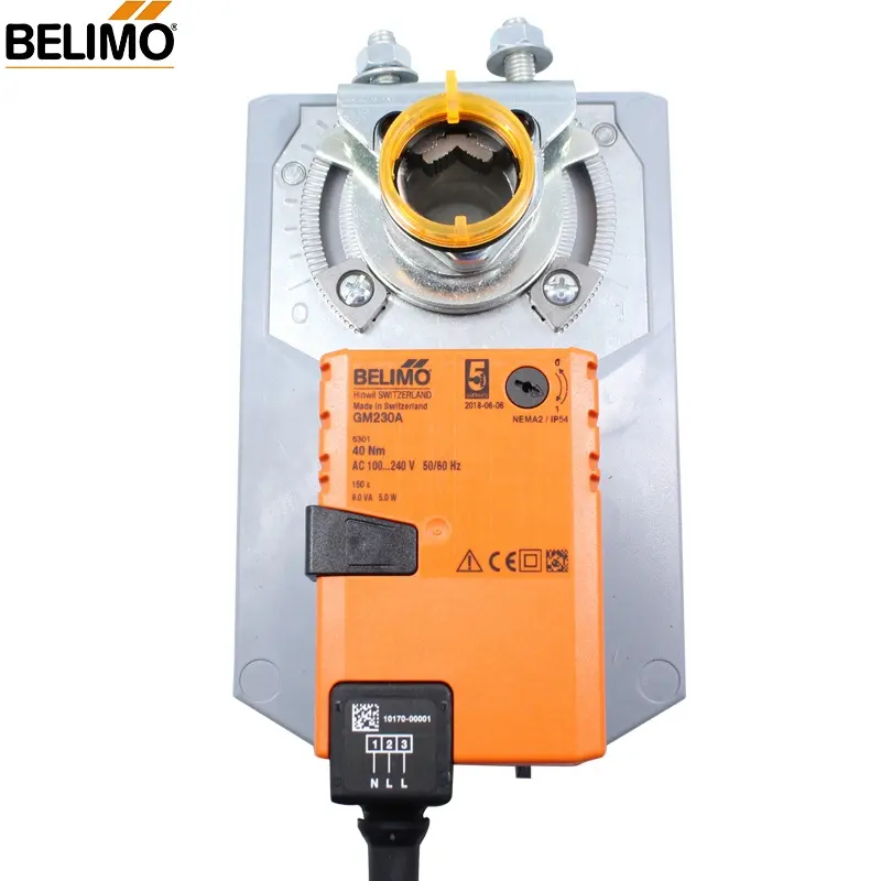 BELIMO GM230A स्पंज actuator ऑपरेटिंग हवा नियंत्रण वेंटिलेशन में dampers के लिए टोक़ 40Nm