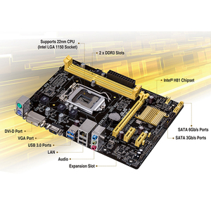 ASUS-Placa base para juegos usada con Intel Socket 1151, placa base para procesador Core i7/Core i5/Core I3/Pentium/Celeron de 4 generaciones, 2 unidades - Product Image 5