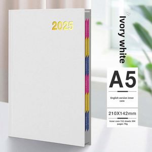 PU Leather Cover Spiral Binding Mini <b>A5</b> Legal Pad Notebook with Strap for Students Office 2025 Custom Journal Customizable Logo - Product Image 4