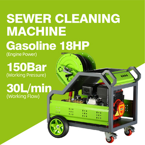 <span class=keywords><strong>Idropulitrice</strong></span> Industriale a Benzina per Pulizia Fognature, Attrezzatura per Pulizia Scarichi ad Alta Pressione, Uso Intensivo - Product Image 1