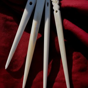 เข็มปักผ้าทำจากเขาควาย ปลายแหลม สำหรับงานปักไหมพรมและเส้นด้าย อุปกรณ์เย็บผ้าที่ทนทานสำหรับงานทัฟติ้งและงานเย็บปักถักร้อย - Product Image 1