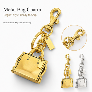 Porte-clés mini <span class=keywords><strong>sac</strong></span> en métal électroplaqué, pendentif breloque en forme de <span class=keywords><strong>sac</strong></span> à main, accessoire de <span class=keywords><strong>sac</strong></span> à main pour femme, cadeau, prêt à expédier - Product Image 1