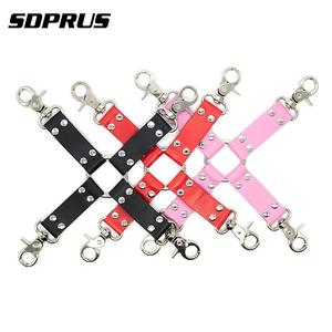 Бандаж из искусственной кожи, удерживающие Наручники, ремень с перекрестной пряжкой, привязанный ремень для ручного и лодыжного манжет - Product Image 3