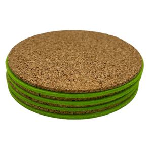 Posavasos de corcho de fieltro con patrón personalizado en varios colores y tamaños - Product Image 3